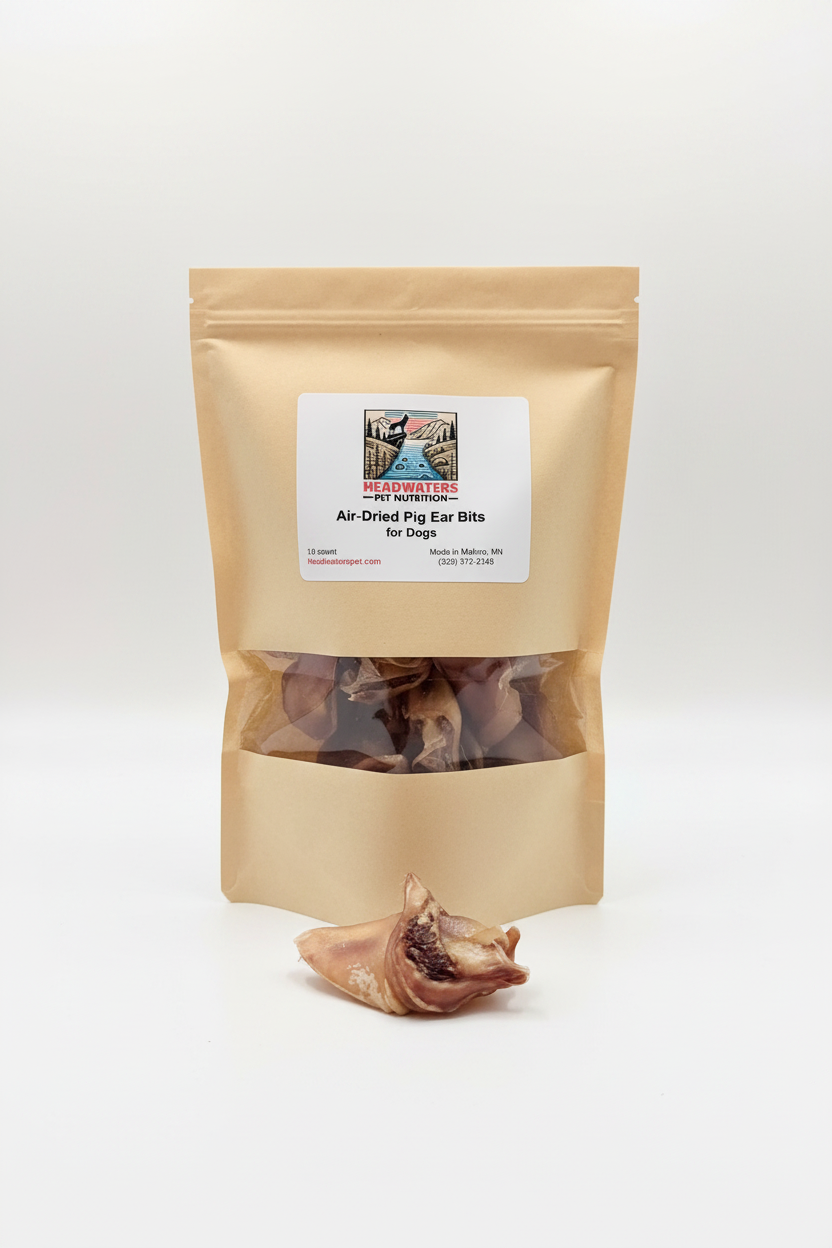Pig Ear Bits - Off White Background